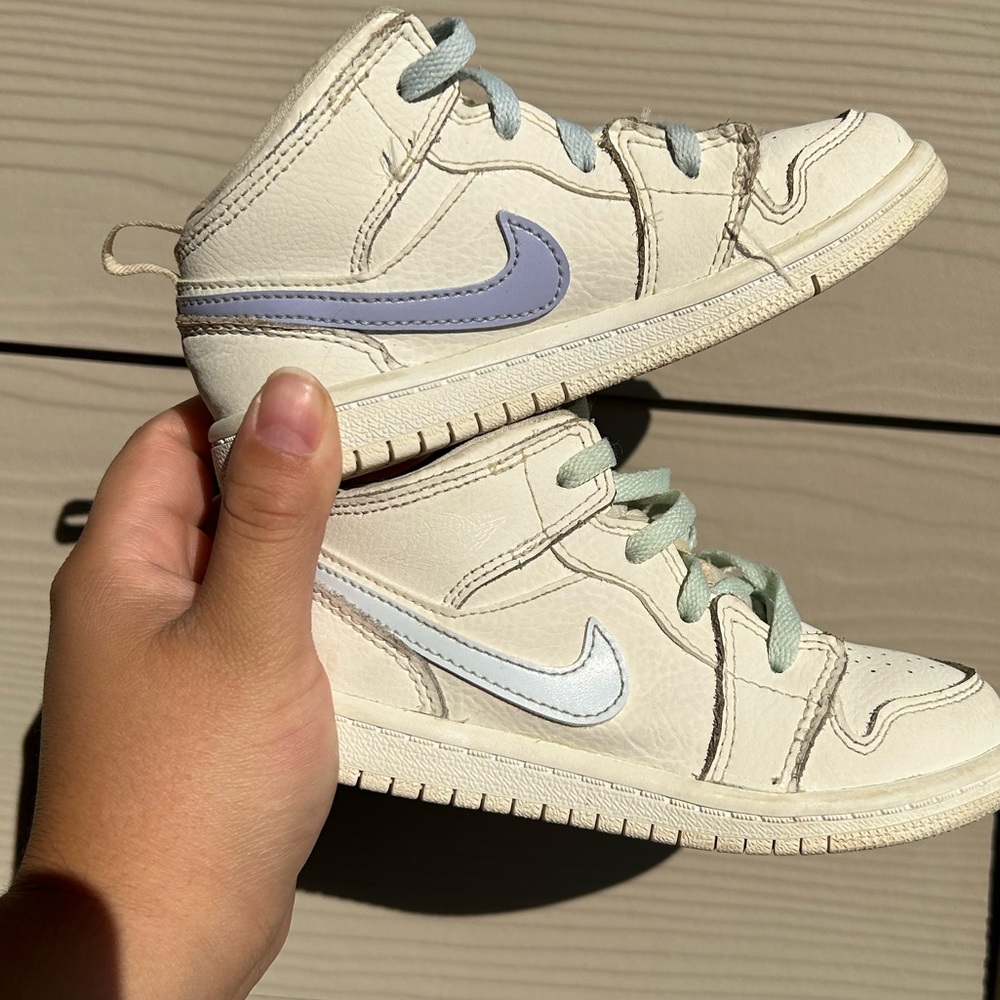 Nike Air Jordan 1 Retro Mid GP Phantom Igloo Leather Sneaker 640737-035 …